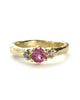 Ring Odile met roze toermalijn en diamant
