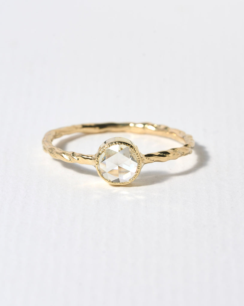 ring met roosdiamant