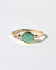 ring met ovale smaragd