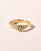 Verlovingsring met groene diamant