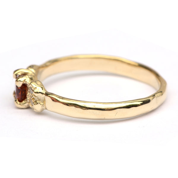 Ring Oda met mandarijngranaat