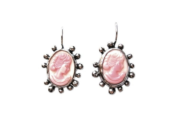 Roze camee hangers