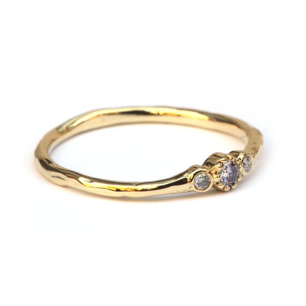 Ring Minnie met light pink diamant