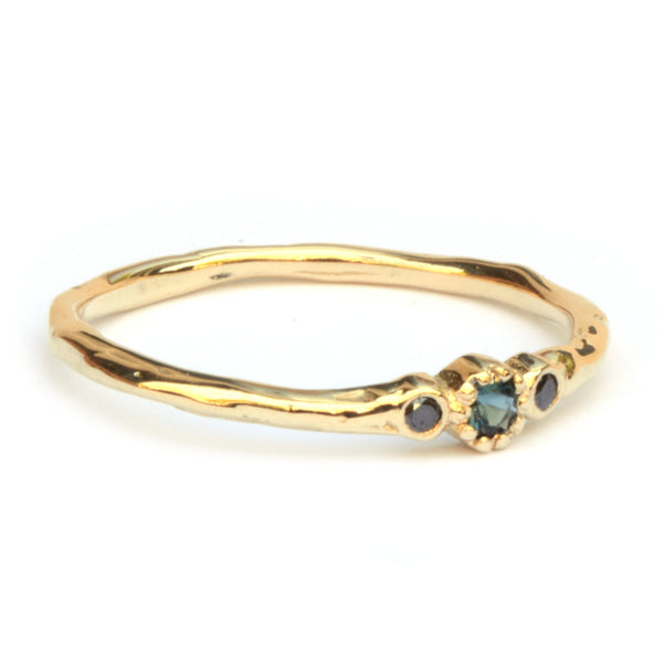 Ring Minnie met toermalijn en diamant