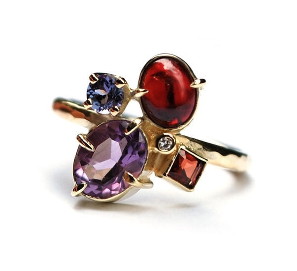 Heartfelt edelstenen ring