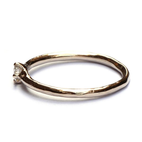 Elegante ring in champagnegoud