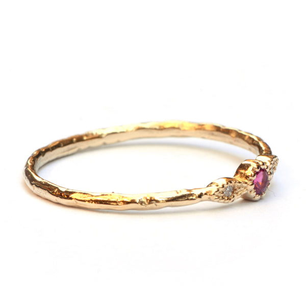 Ring Ella met warmroze spinel