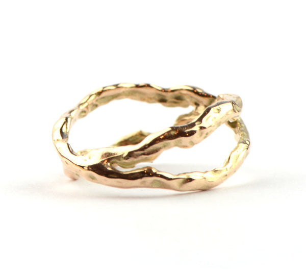 Rosegouden flow ring