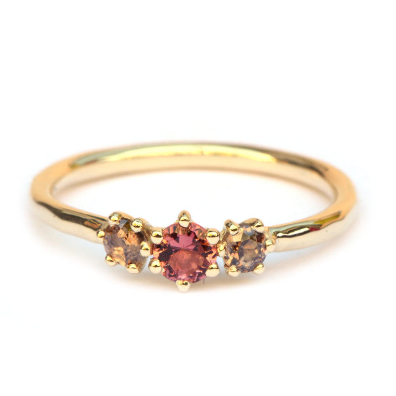 Cleo ring met roze toermalijn