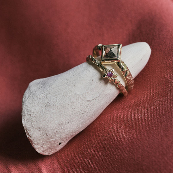 Maia ring met aquamarijn