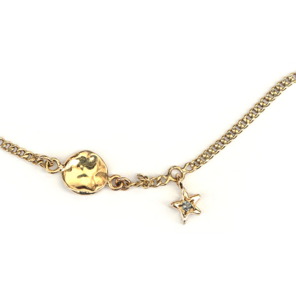 Stoere armband met bedels