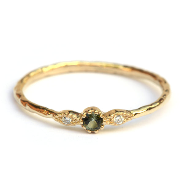 Ring Ella met groene toermalijn