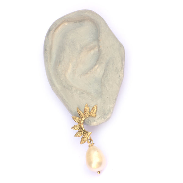Oorsieraden met gouden tooitjes en parels
