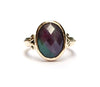 Gouden ring met zoisite