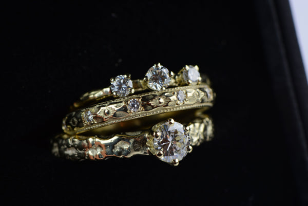 Stackringen met diamant