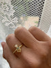 Bindi ring met groene diamant