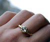 Ring met ronde roosdiamant
