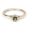 Zilveren ring met groene toermalijn