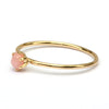 Fijne ring met roze opaal