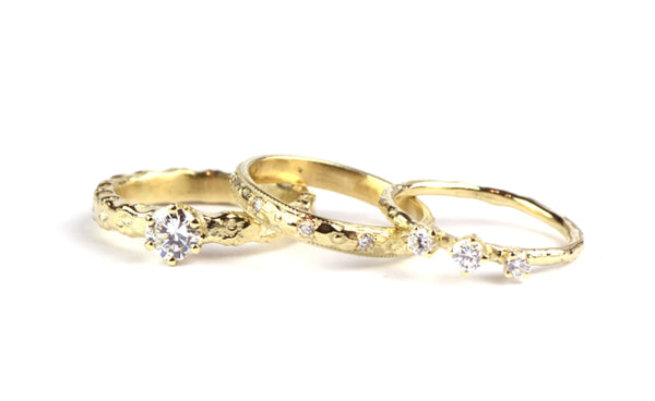 Stackringen met diamant