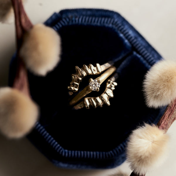 Ring simple elegance met diamant