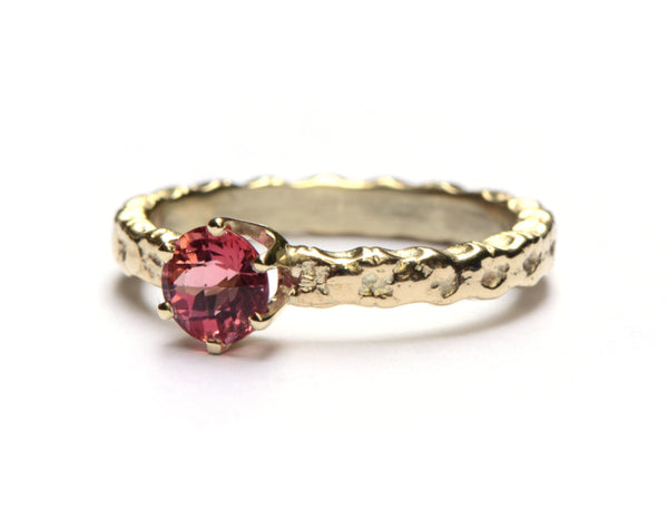 Ring met warme toermalijn