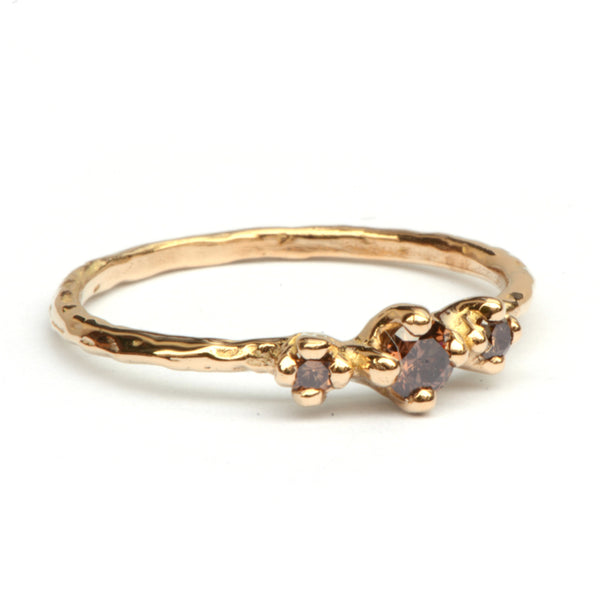 Ring Nico met drie chocodiamanten