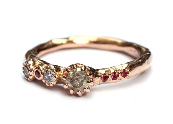 Ice diamond queen ring