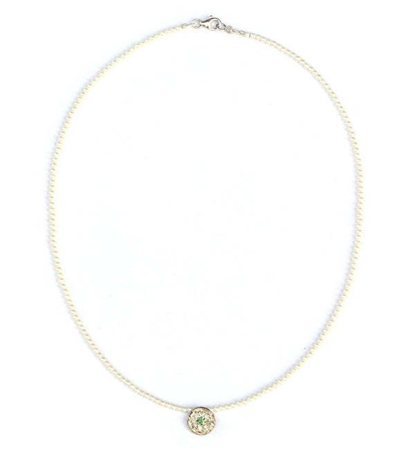 Parelcollier met mozaiekhanger