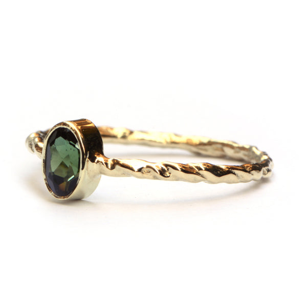 Ring met groene toermalijn