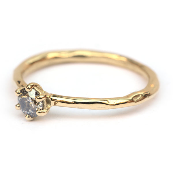 Salt & Pepper Diamant ring