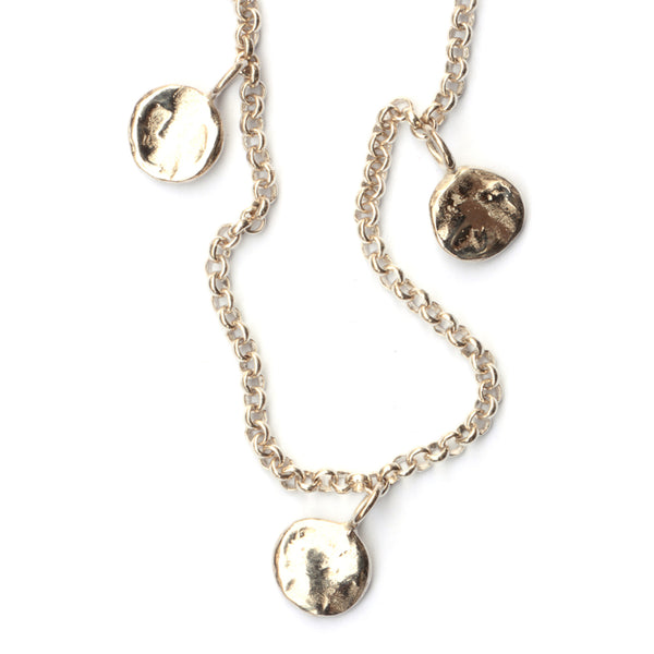 Muntencollier in zilver