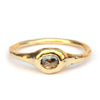 Robuuste ring met ovale roosdiamant