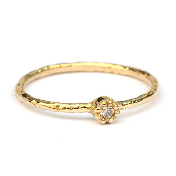 Naoki ring met fancy bruine diamant