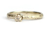 Witgouden ring met fancy diamant in kroonzetting