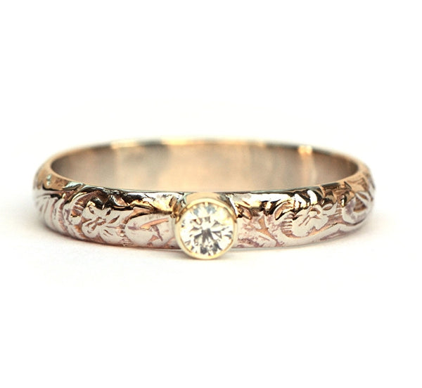 Ring bohemien met diamant
