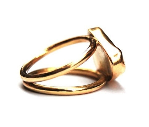 Gouden ring met toermalijn