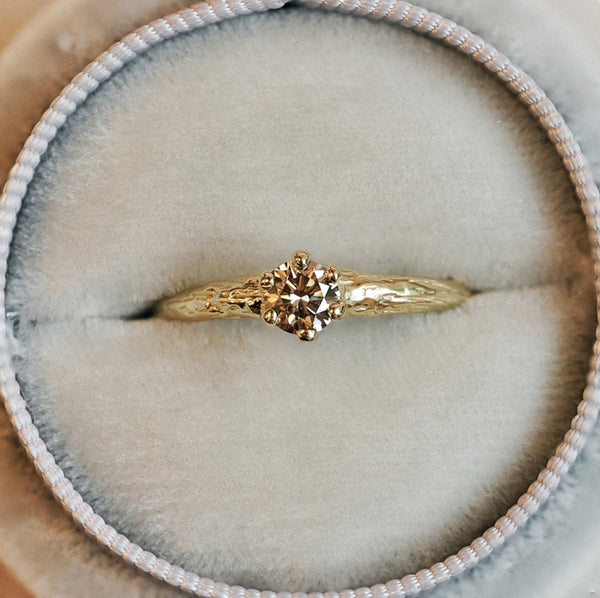 Ring met cinnamon diamant