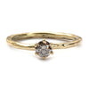 Ring met pinkish light brown diamant