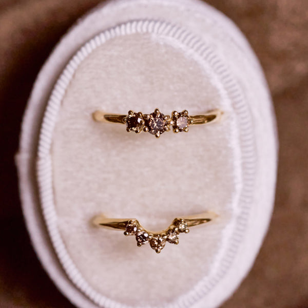 Ring met choco diamant