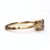 Ring Nalda met grote natural brown diamant
