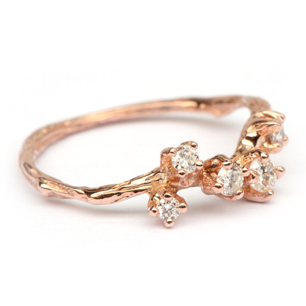 Ring Fay in roodgoud met diamanten