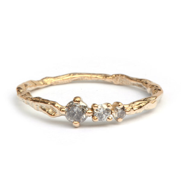 Feeny ring met salt & pepper diamanten