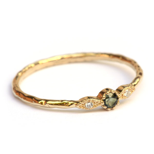 Ring Ella met groene toermalijn