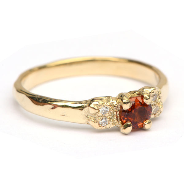 Ring Oda met mandarijngranaat