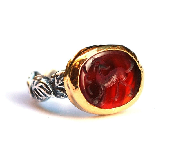 Ring met antieke intaglio