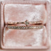 Eternity ring met natural fancy diamanten