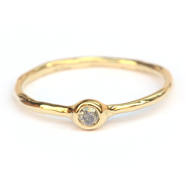 Millie ring met salt & pepper diamant