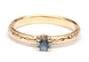 Romantische ring met blauwe spinel
