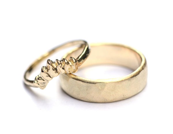Trouwringenset met kroonring